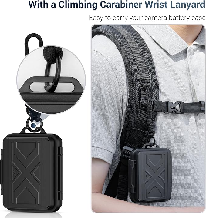 JJC Portable Camera Battery Memory Card Storage Case - Image 6