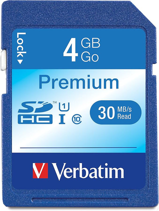 Verbatim 96171 4GB Premium SDHC Memory Card, UHS-I U1 Class 10 by Verbatim