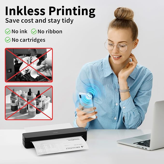 HPRT Inkless Portable Printer Wireless - Image 3