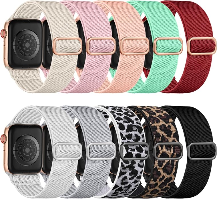 Maledan 10 Pack Stretchy Solo Loop Compatible by Maledan