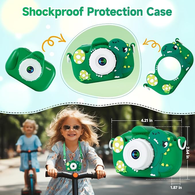 Kids Camera Boys Toys for 3 4 5 6 7 8 9 Years Old Boys, 48MP Dual Lens Kids - Image 6