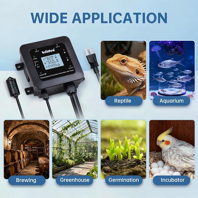 Briidea Smart WiFi Temperature and Humidity Controller - Image 6
