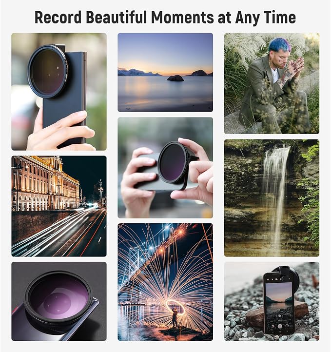 NEEWER 67mm Clip On Variable ND Filter Kit - Image 8