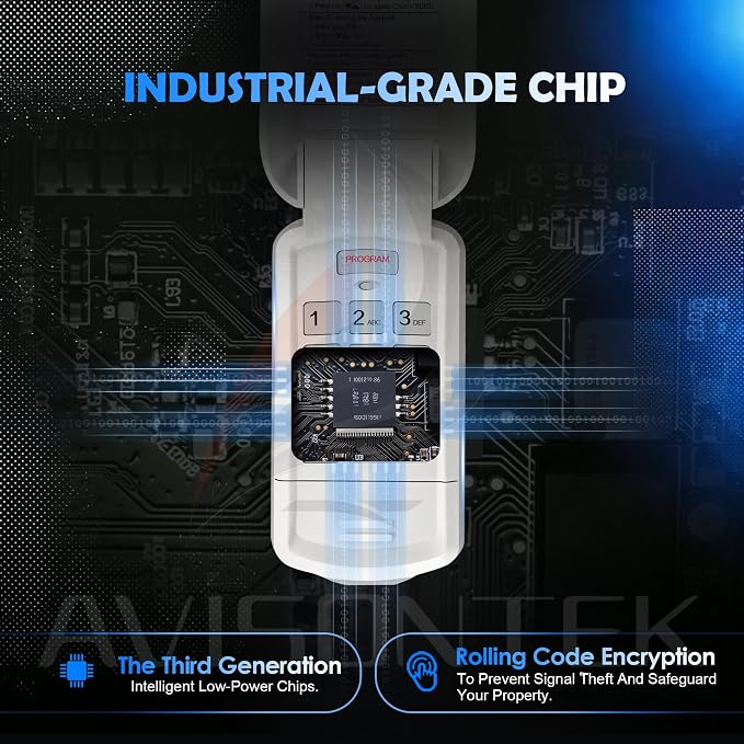 Avisontek GK-BX for Wireless Genie Garage Door Opener Keypad, Replacement for - Image 4