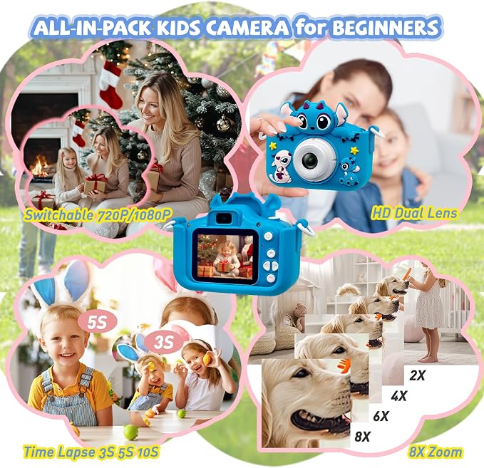 Kids Camera Toddler Digital Camera Little Girls Toy Camera - Image 4