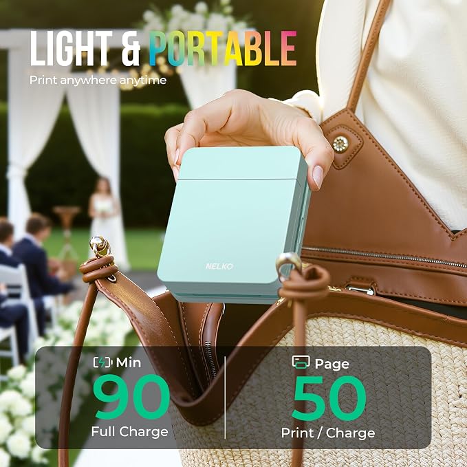 Nelko Photo Printer, 2x3 Portable Wireless Smartphone Printer, PP01 Mini Color - Image 7