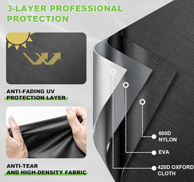 Printer Dust Cover for Epson EcoTank ET-4800, Heavy-Duty 600D Nylon Printer - Image 4