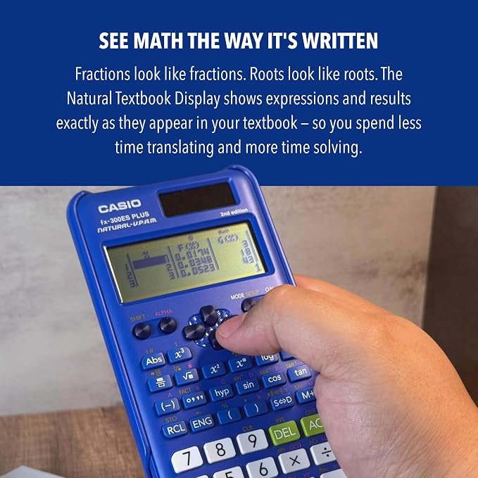 Casio fx-300ES Plus 2nd Edition – Standard Scientific Calculator | 262 Functions - Image 11