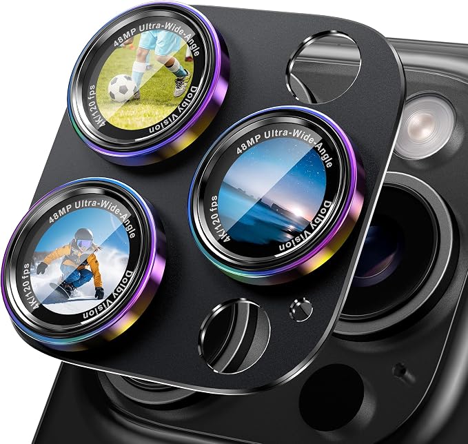 CACOE Camera Lens Protector for iPhone 15 Pro/15 Pro Max by CACOE