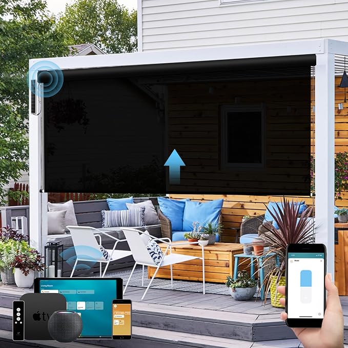 SmartWings Motorized Outdoor Shades by SmartWings
