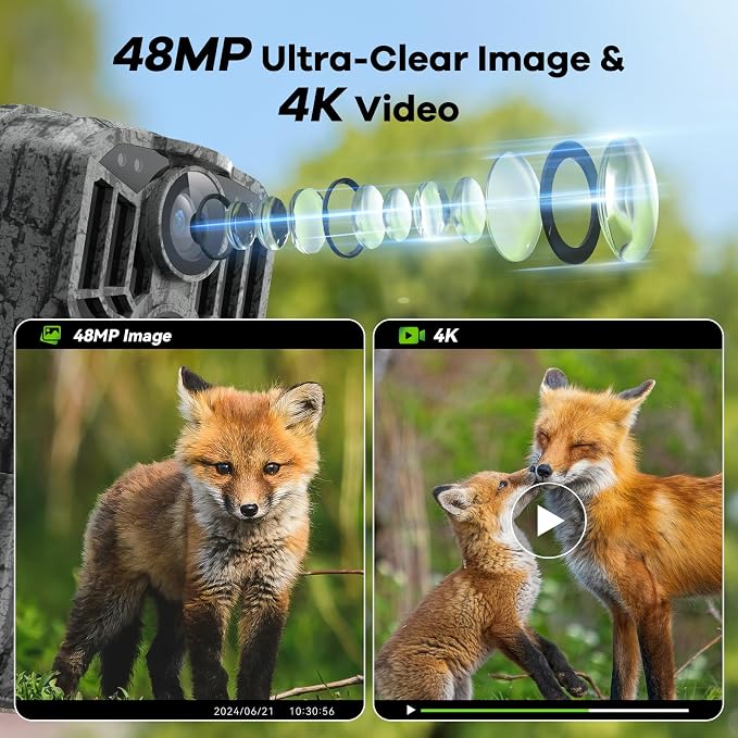 DEATTI Trail Camera 48MP 4K Game Camera - Image 2