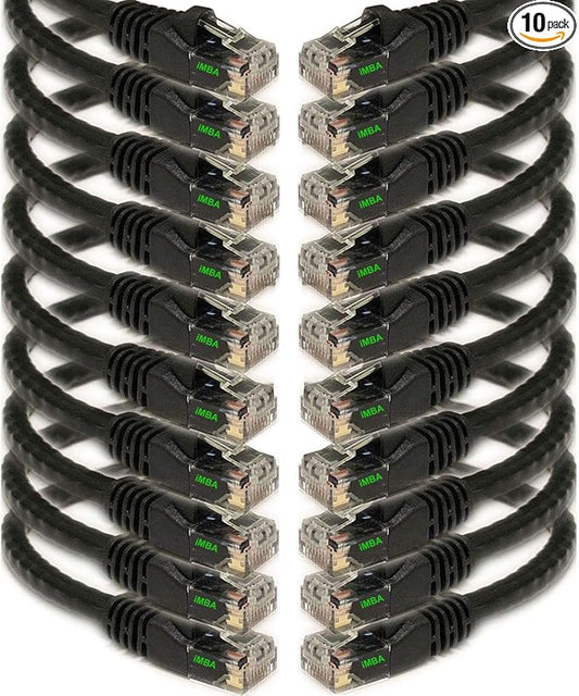 iMBAPrice 50' Cat5e Network Ethernet Patch Cable, 10 Pack by iMBAPrice
