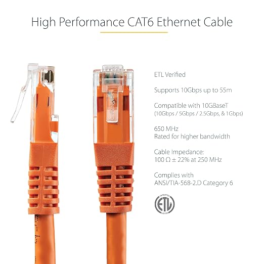 StarTech 6ft CAT6 Ethernet Cable - Image 2
