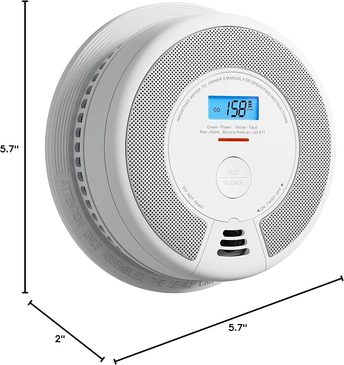 X-Sense 10-Year Battery Combination Smoke Carbon Monoxide Alarm Detector - Image 8
