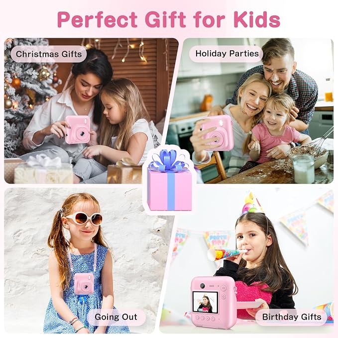 Kids Camera Instant Print, Dual-Lens 48MP Digital Camera - Image 7