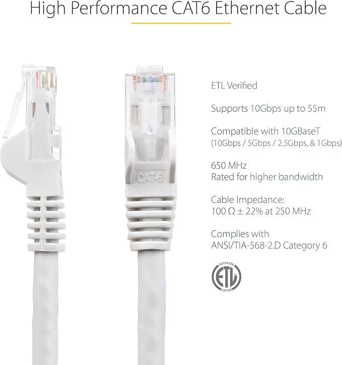 StarTech 35ft CAT6 Ethernet Cable - Image 2