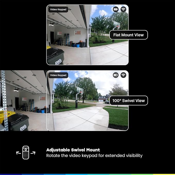 myQ Smart Garage Door Video Keypad + Wired Power Adapter Kit, - Image 7