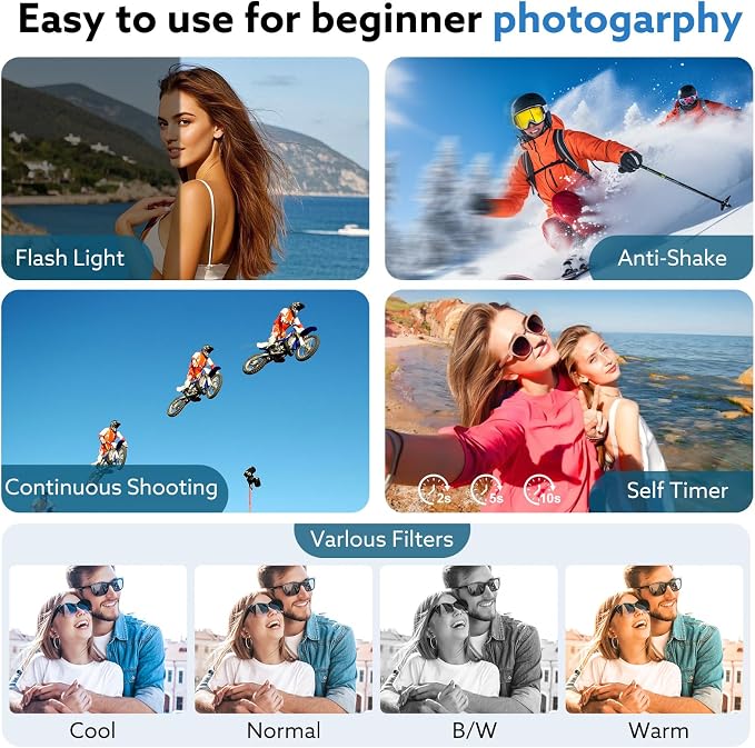 4K Digital Camera, 64MP Vlogging Camera - Image 4