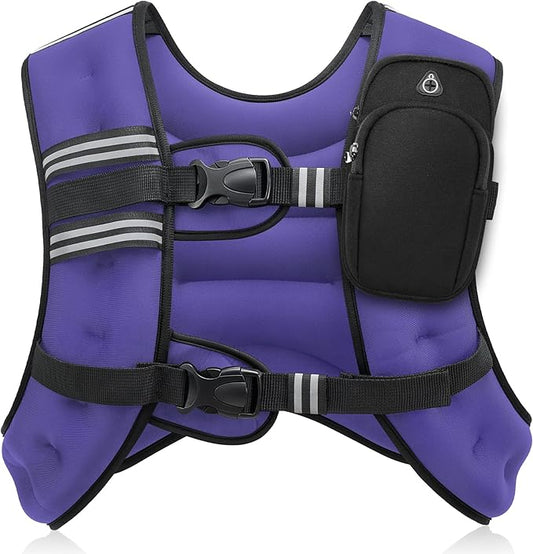 ZELUS Weighted Vest, 6lb/8lb/12lb/16lb/20lb/25lb/30lb Weight Vest by ZELUS