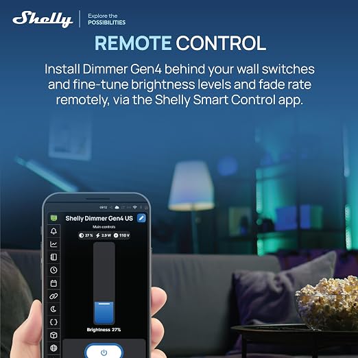 Shelly Dimmer Gen4 US UL, Zigbee Smart Dimming, Compatible - Image 6