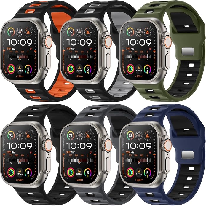 Sport Bands 6-Pack Compatible by Adorique