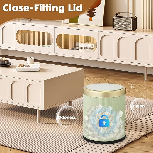 Motion Sensor Bathroom Trash Can Touchless, 3.7 Gallon Modern Automatic Garbage - Image 6