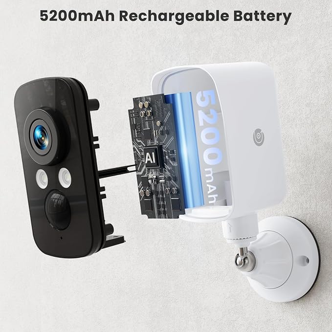 300° Pan Wireless Outdoor Security Camera, No Subscription Free 7-Day Cloud/SD - Image 8