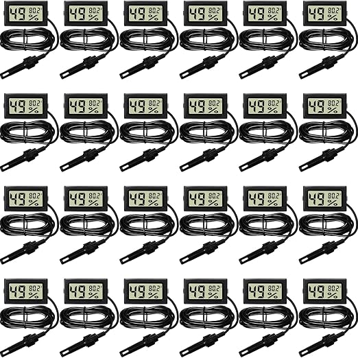 Weewooday Mini Digital Temperature Humidity Meters Gauge by Weewooday