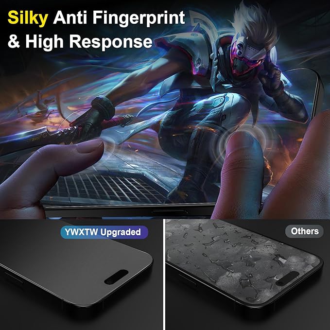 YWXTW 2 Pack Matte Screen Protector - Image 5