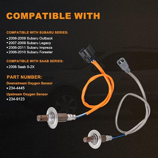234-9123 234-4445 Upstream Downstream Oxygen Sensor Compatible - Image 2