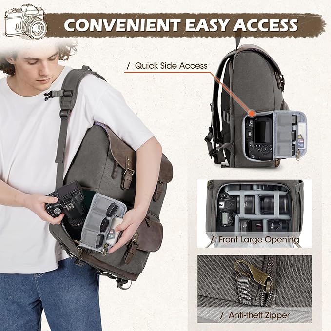 RAINSMORE Camera Bag Professional - Image 4