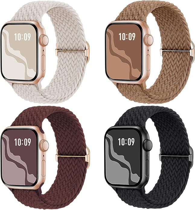 4 Pack Braided Stretchy Bands Compatible by Suitisbest