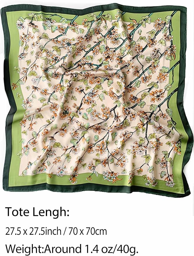 Silky Scarf for Women Lightweight Satin Bandanas Neck Hair Wrap For Sleeping - Image 2