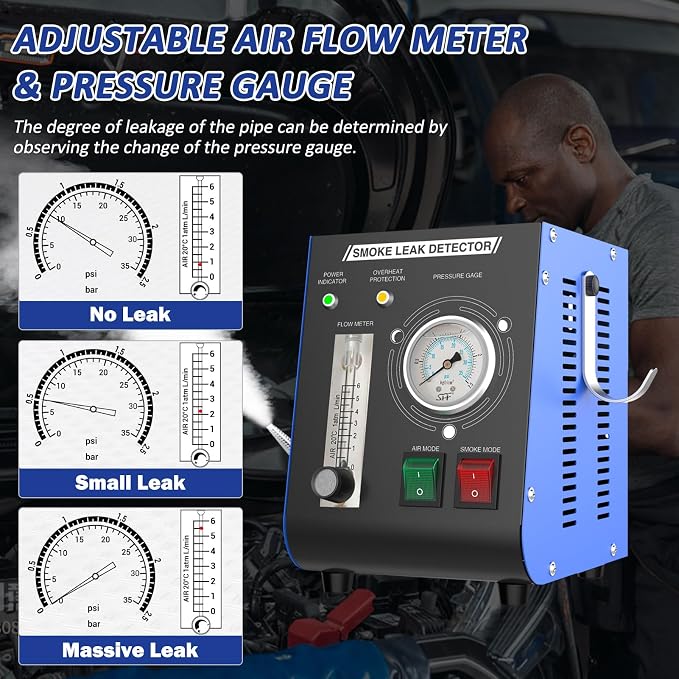 Automotive Smoke Machine, 12V DC Upgrade Leak Detector - Image 4