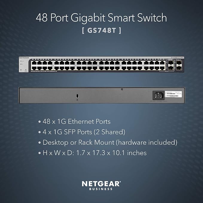 NETGEAR 48-Port Gigabit Ethernet Smart Switch - Image 2