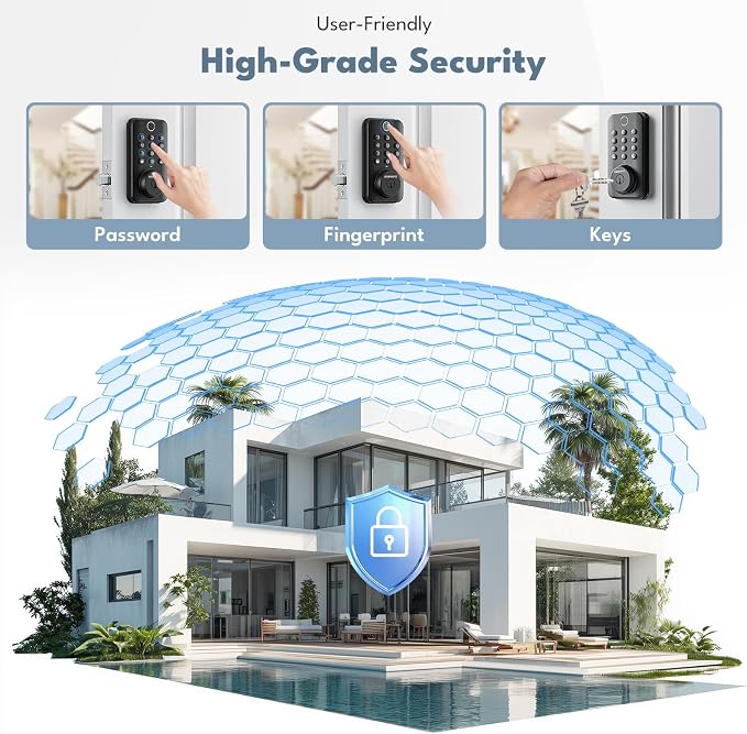 Fingerprint Keyless Entry Door Lock - Image 2