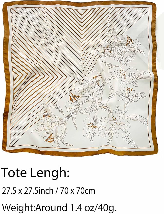 Silky Scarf for Women Lightweight Satin Bandanas Neck Hair Wrap For Sleeping - Image 2