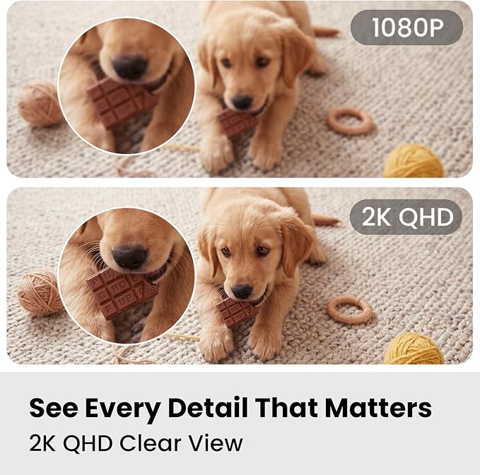 Smart Indoor Pet Camera with Phone App, 2K Home Camera - Image 2