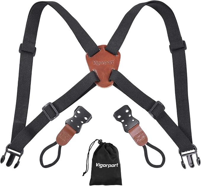 Vigorport Camera Strap, Cross Shoulder Straps by Vigorport