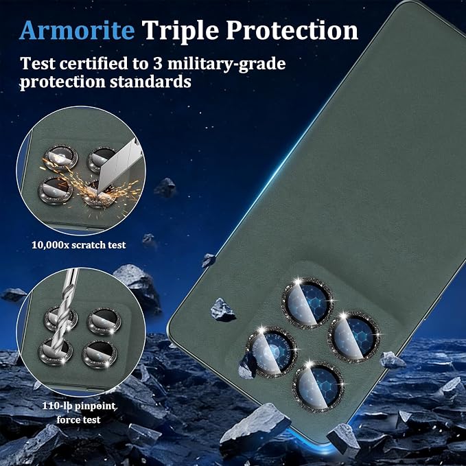 Compatible with Motorola Moto Edge 2025 Camera Lens Protector, Individual Bling - Image 5