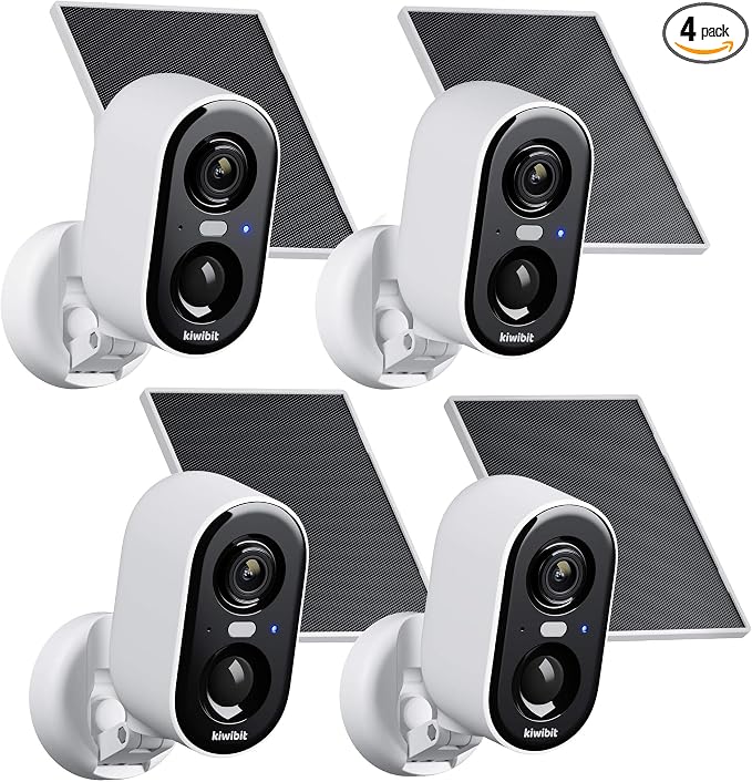 Kiwibit Solar Security Cameras Wireless Outdoor, 2K Magnetic Installation by Kiwibit