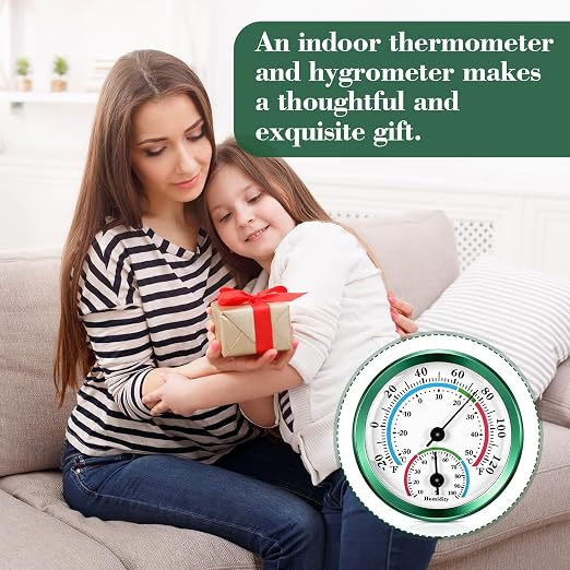 Weewooday 3 Pcs Indoor Outdoor Thermometer 2 in 1 Mini Home Temperature - Image 6
