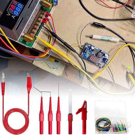 Linkhood 31PCS Back Probe Kit, Banana Plug to Copper Alligator Clip Automotive - Image 2