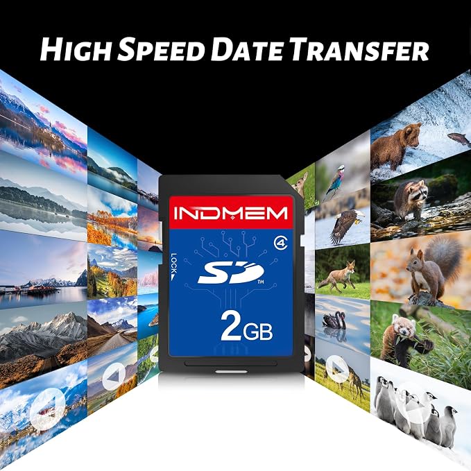 INDMEM SD Card 2GB, 6 Packs Class 4 2GB Flash Memory Card MLC Standard Secure - Image 6