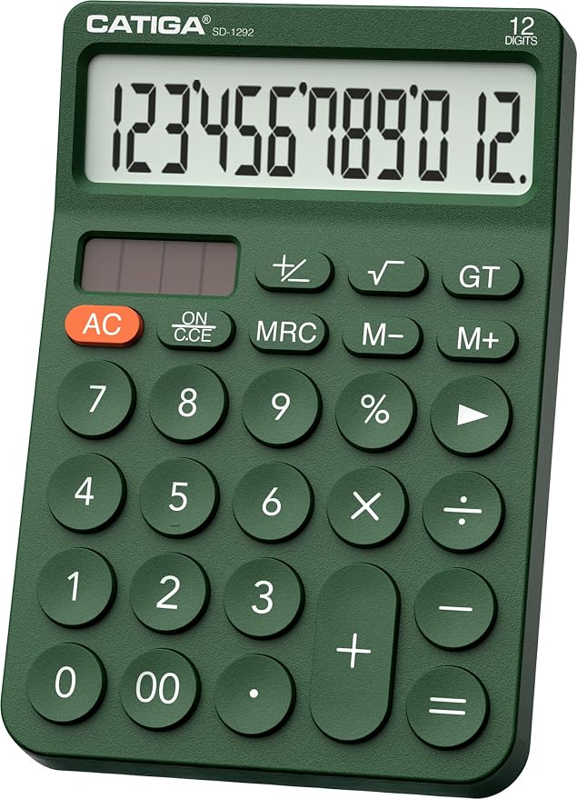CATIGA 12 Digit Desktop Calculator Basic Desk Calculator by CATIGA