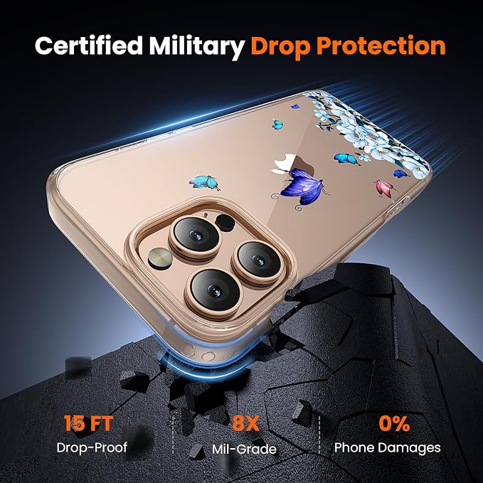 toushion 3 in 1 for iPhone 16 Pro Case Clear, Screen Protector *1 & Camera Lens - Image 3