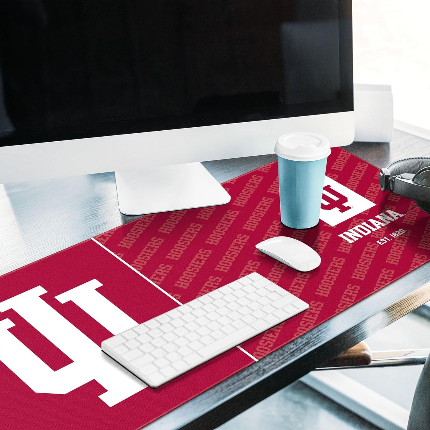 YouTheFan NCAA Indiana Hoosiers Logo Series Desk Pad