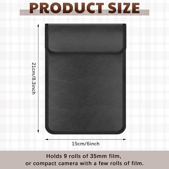2 Pieces 711-11b Filmguard Bag Waterproof Storage Carrying Case Xray Proof Bags - Image 2