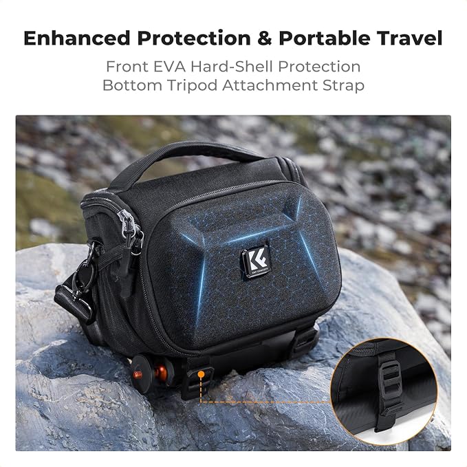 K&F CONCEPT Hardshell Camera Bag, Camera Shoulder Bag - Image 4