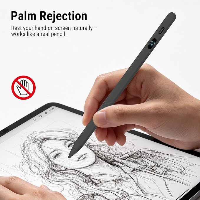 Active Stylus Pen with LED Display, 2-in-1 Dual Modes Digital Pencil - Image 5